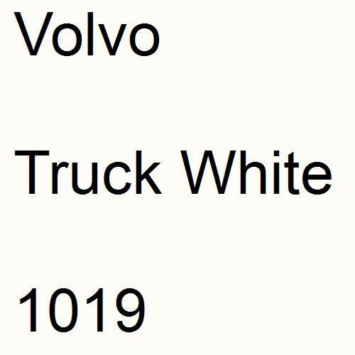 Volvo, Truck White, 1019.